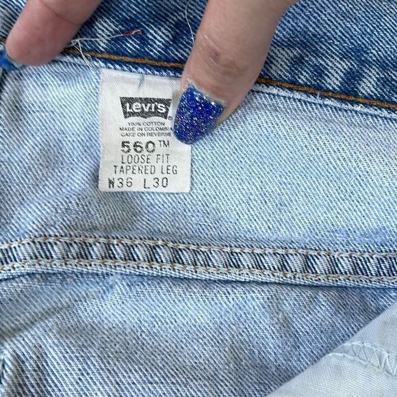 Vintage Levi’s 560 loose fit tapered leg y2k size 36/30 - Picture 7 of 13